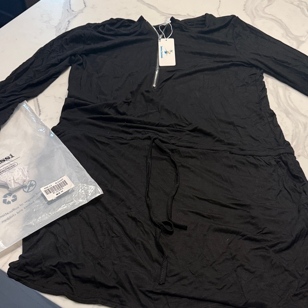 Black Women's Swim Coverup